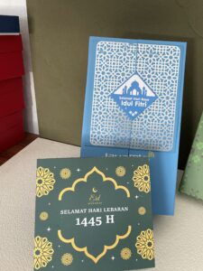 packaging hampers Lebaran dengan desain premium